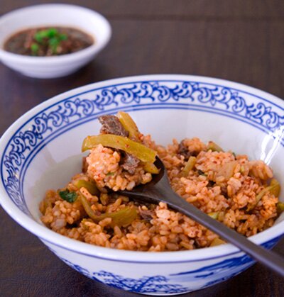 Mixed Steamed Rice with Beef and White Radish Recipe (Cơm Trộn Thịt Bò và Củ Cải)
