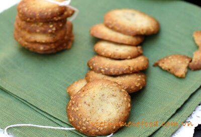 Cookie with Sesame Recipe (Bánh Quy Vừng)