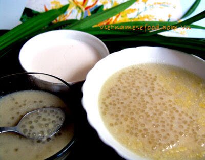 Mung Bean Sweet Soup with Small Tapioca Pearl Recipe (Chè Đậu Xanh Bột Báng)