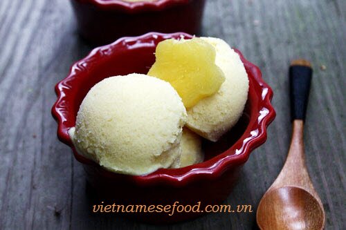 Pineapple Ice –cream Recipe (Kem Dứa)