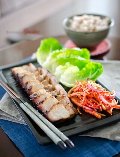 Grilled Pork Belly in Korean Style Recipe (Ba Chỉ Nướng Kiểu Hàn)