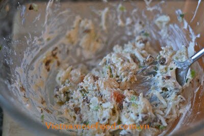 Grilled Champignon Mushroom stuffed Crab Meat (Nấm Nhồi Thịt Cua)
